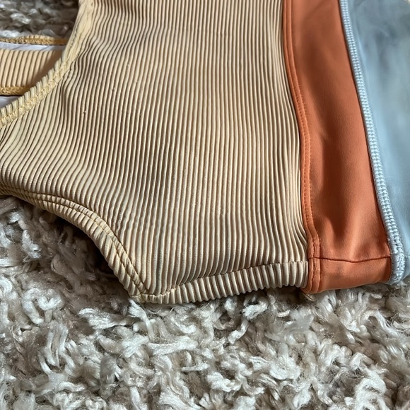 Nani Cut Back Crop & Bottom | Swim | colorblock | zipper | Bikini | Yoga | Sport - Picture 6 of 7